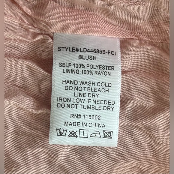 Lush Pink Bohemian Floral Puff Sleeve Dress Sz M Soft Girl Era NWT Cottagecore - Picture 11 of 11